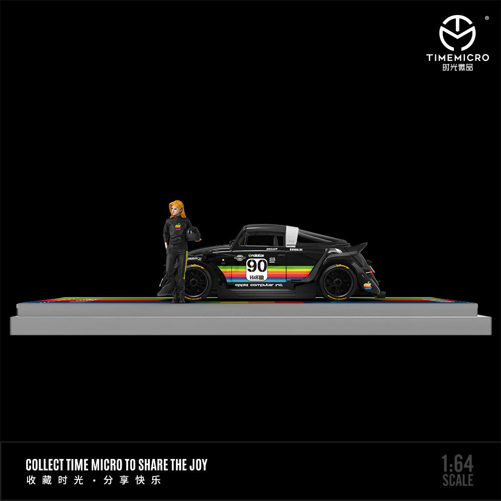 [PRE-SALE 08/2025] Mô hình xe Time Micro 1/64 Beetle Apple Black/White