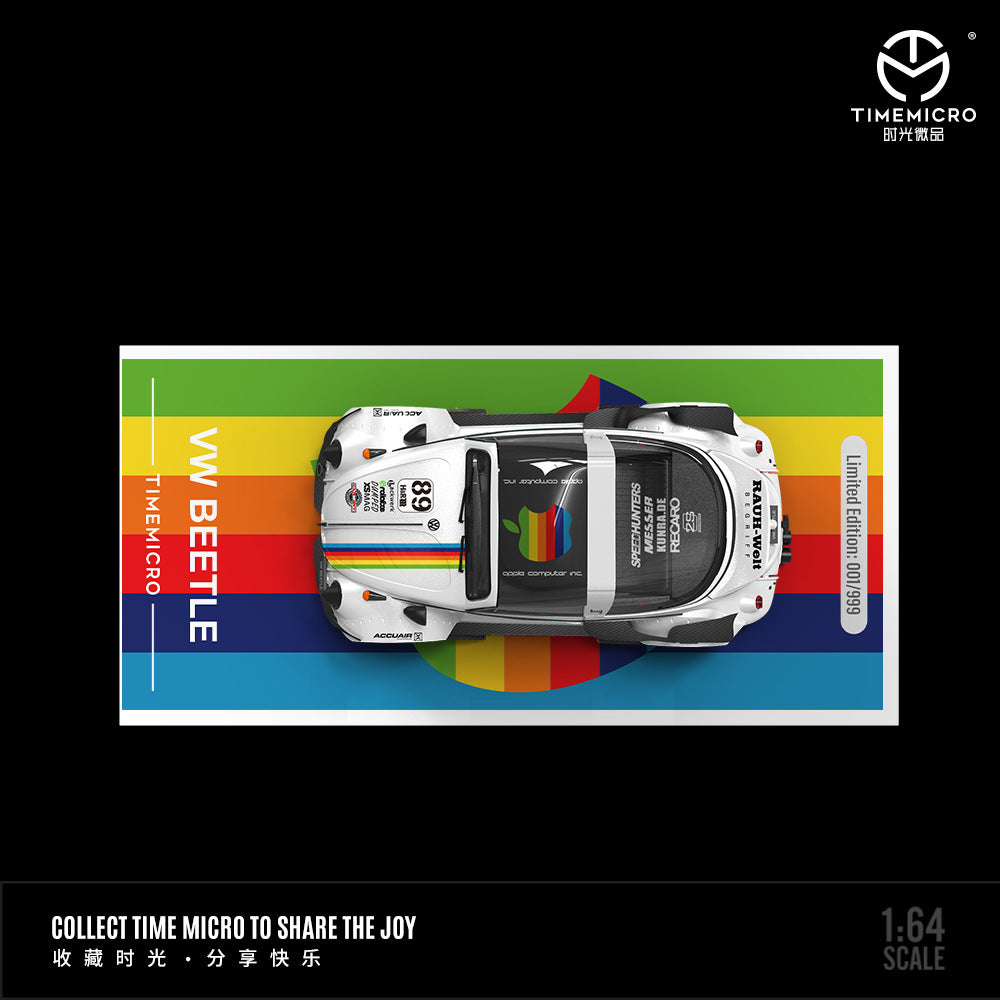 [PRE-SALE 08/2025] Mô hình xe Time Micro 1/64 Beetle Apple Black/White