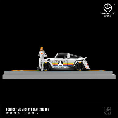 [PRE-SALE 08/2025] Mô hình xe Time Micro 1/64 Beetle Apple Black/White