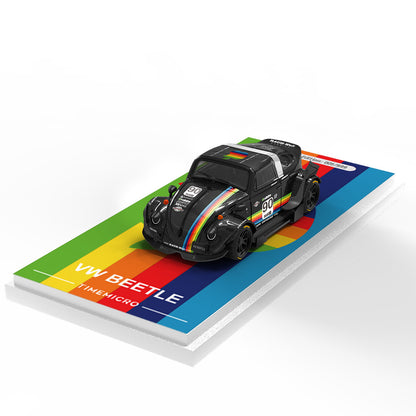 [PRE-SALE 08/2025] Mô hình xe Time Micro 1/64 Beetle Apple Black/White