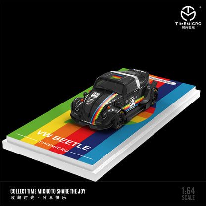 [PRE-SALE 08/2025] Mô hình xe Time Micro 1/64 Beetle Apple Black/White
