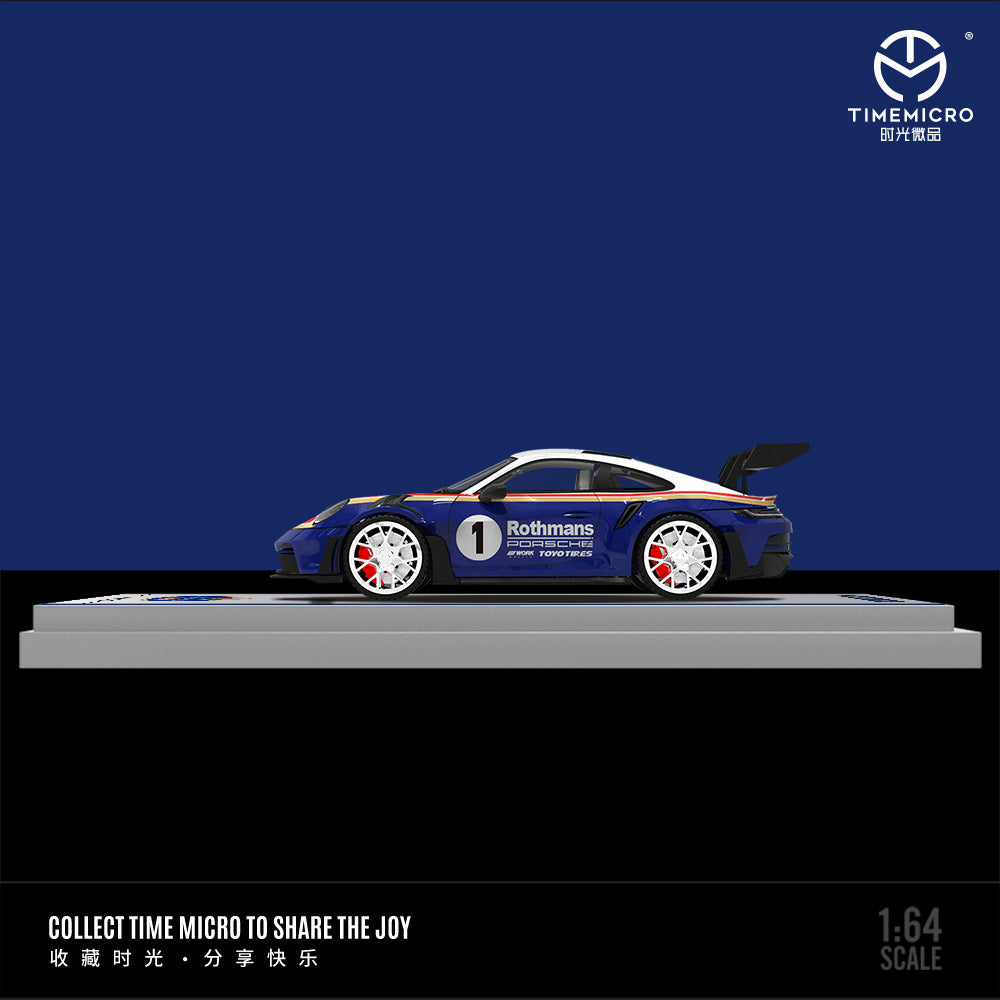 [PRE-SALE 08/2025] Mô hình xe Time Micro 1/64 Lovegate Trailer và Porsche 992 GT3 RS Dakar