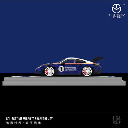 [PRE-SALE 08/2025] Mô hình xe Time Micro 1/64 Lovegate Trailer và Porsche 992 GT3 RS Dakar