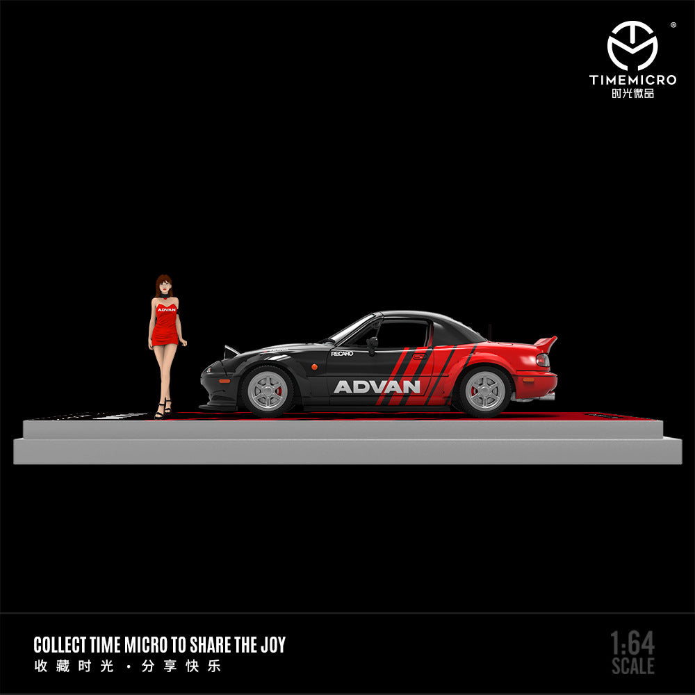 [PRE-SALE 08/2025] Mô hình xe Time Micro 1/64 Mazda MX5 ADVAN/HKS
