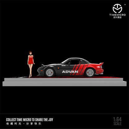 [PRE-SALE 08/2025] Mô hình xe Time Micro 1/64 Mazda MX5 ADVAN/HKS