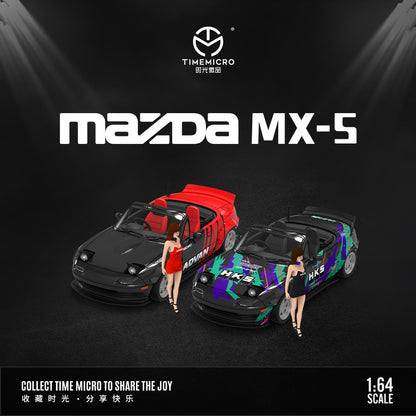 [PRE-SALE 08/2025] Mô hình xe Time Micro 1/64 Mazda MX5 ADVAN/HKS