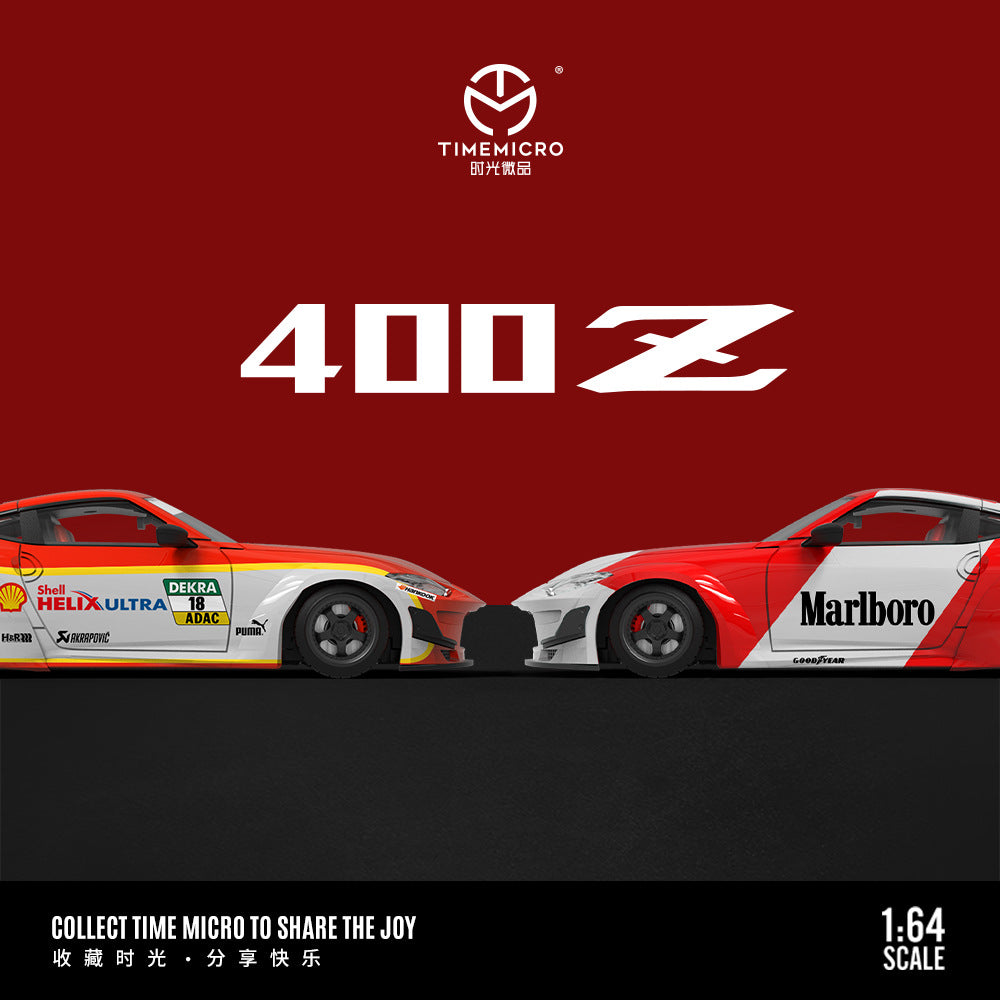 [PRE-SALE 08/2025] Mô hình xe Time Micro 1/64 Nissan 400Z Shell/Malboro