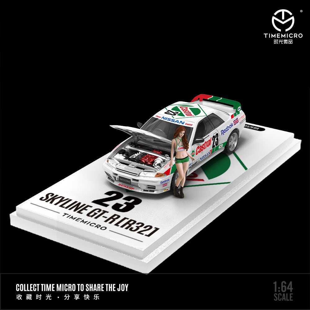 [PRE-SALE 08/2025] Mô hình xe Time Micro 1/64 Nissan GTR R32 Shiguang