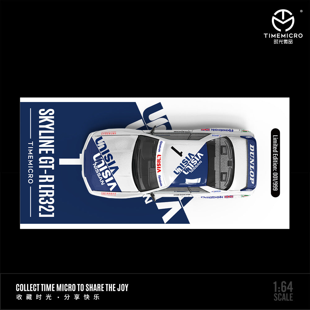 [PRE-SALE 08/2025] Mô hình xe Time Micro 1/64 Nissan GTR R32 Shiguang