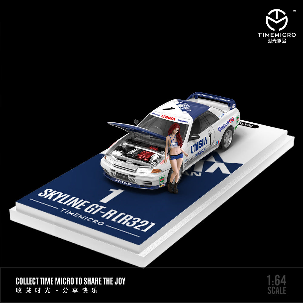 [PRE-SALE 08/2025] Mô hình xe Time Micro 1/64 Nissan GTR R32 Shiguang