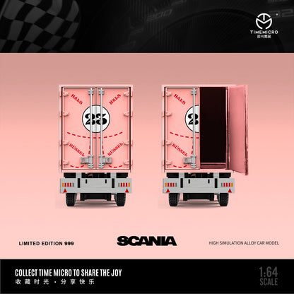 [PRE-SALE 08/2025] Mô hình xe Time Micro 1/64 xe tải cứu hộ Scania và Actros Pink Pig