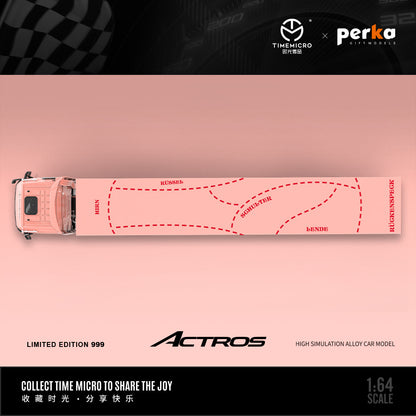 [PRE-SALE 08/2025] Mô hình xe Time Micro 1/64 xe tải cứu hộ Scania và Actros Pink Pig