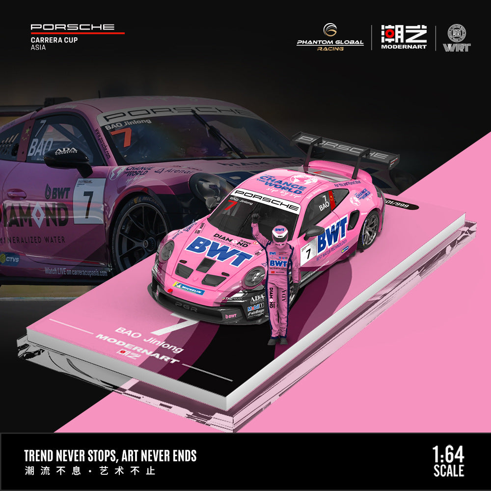 [PRE-SALE 09/2025] Mô hình xe Time Micro 1/64 Porsche 911 GT3 CUP (992)