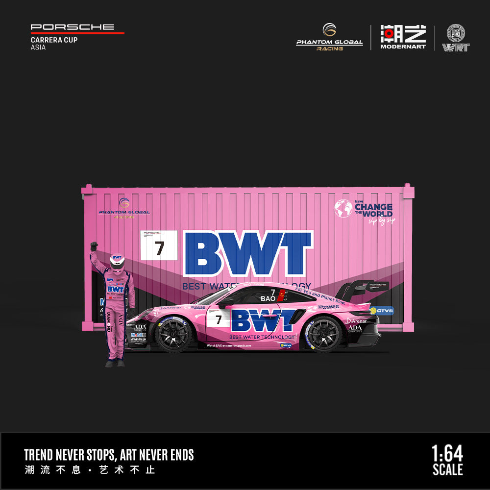 [PRE-SALE 09/2025] Mô hình xe Time Micro 1/64 Porsche 911 GT3 CUP (992)