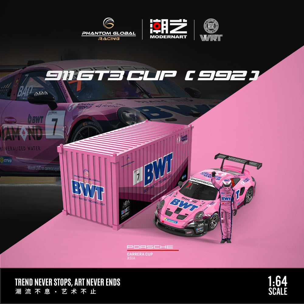 [PRE-SALE 09/2025] Mô hình xe Time Micro 1/64 Porsche 911 GT3 CUP (992)