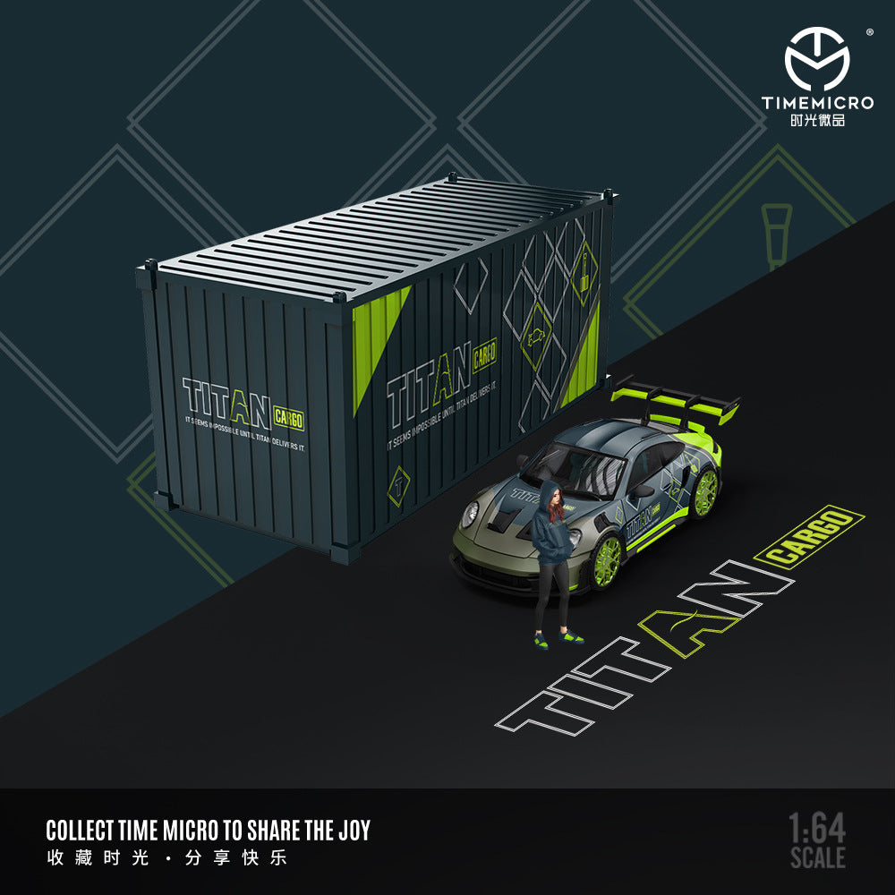 [PRE-SALE 09/2025] Mô hình xe Time Micro 1/64 Porsche 992 GT3 RS TITAN