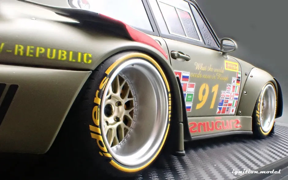 [PRE-SALE Q3/2025] Mô hình xe Ignition Model 1:18 RWB 993 Khaki - IG3626