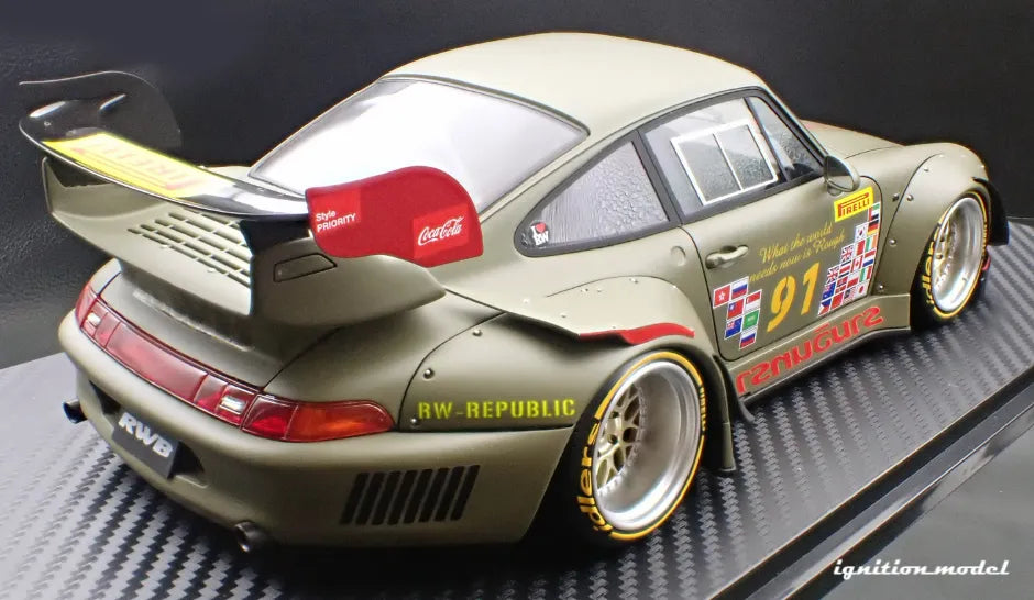 [PRE-SALE Q3/2025] Mô hình xe Ignition Model 1:18 RWB 993 Khaki - IG3626