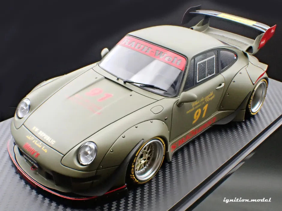 [PRE-SALE Q3/2025] Mô hình xe Ignition Model 1:18 RWB 993 Khaki - IG3626