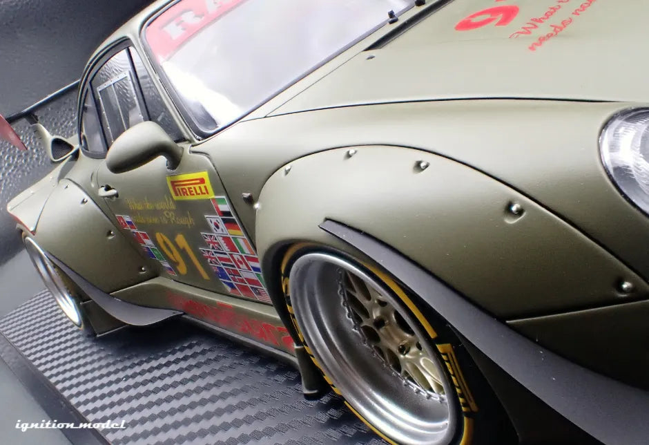 [PRE-SALE Q3/2025] Mô hình xe Ignition Model 1:18 RWB 993 Khaki - IG3626