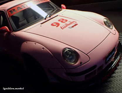 [PRE-SALE Q4/2025] Mô hình xe Ignition Model 1:18 RWB 993 Matte Pink - IG3624