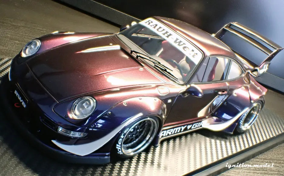 [PRE-SALE Q3/2025] Mô hình xe Ignition Model 1:18 RWB 993 Purple Metallic - IG3623