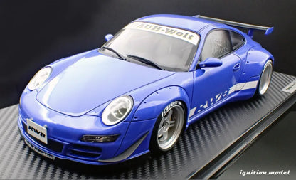 [PRE-SALE Q3/2025] Mô hình xe Ignition Model 1:18 RWB 997 Blue - IG3256