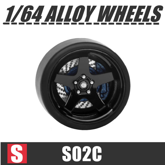 [HÀNG CÓ SẴN] Phụ kiện Mô hình xe Carlomo 1:64 Wheels S-Class 9,5mm S2C