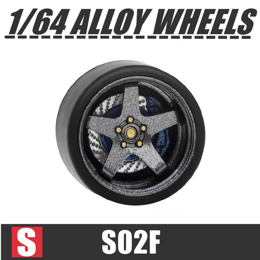 [HÀNG CÓ SẴN] Phụ kiện Mô hình xe Carlomo 1:64 wheels S-class 9,5mm S2F