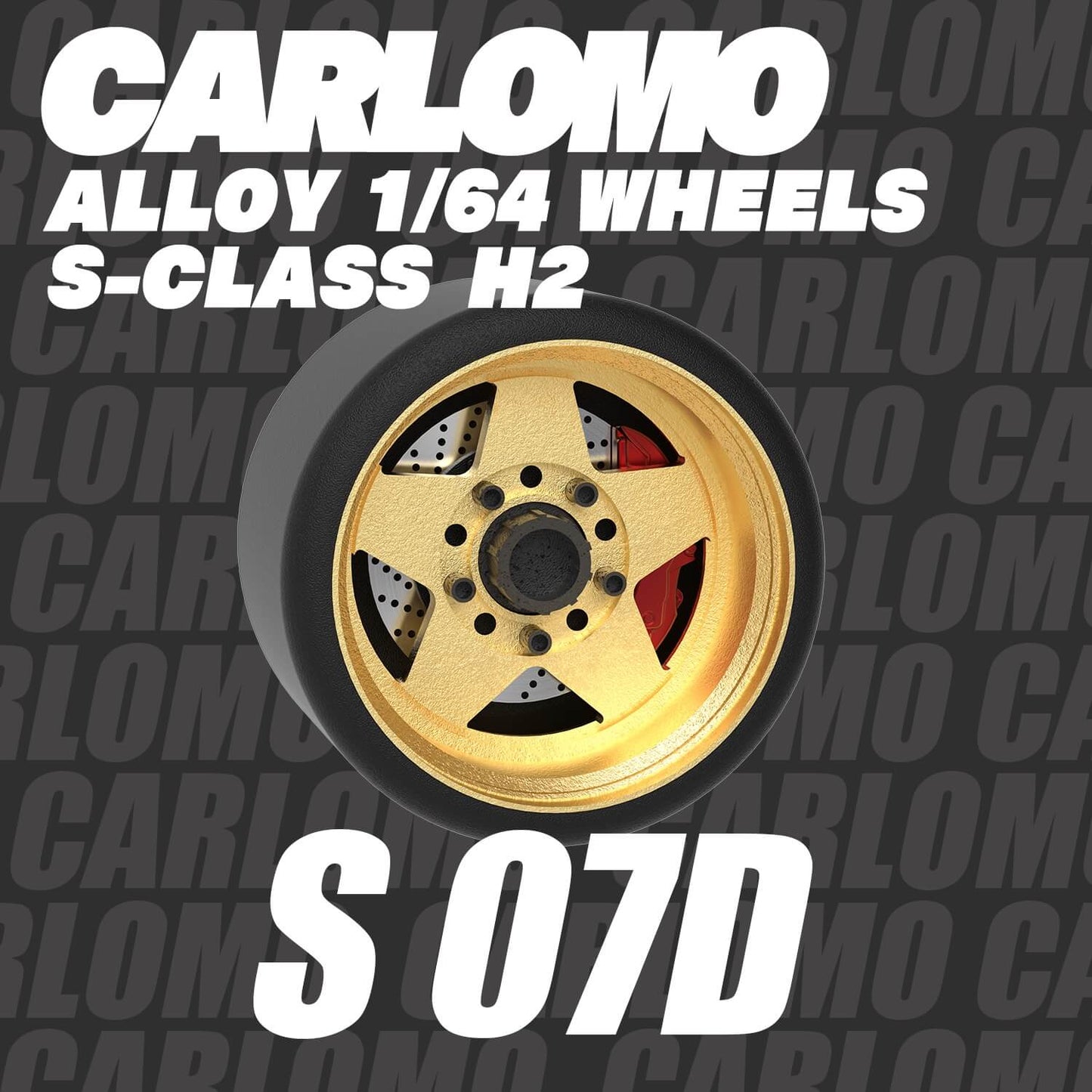 [HÀNG CÓ SẴN] Phụ kiện Mô hình xe Carlomo 1:64 Wheels S-Class 9,5mm S7D