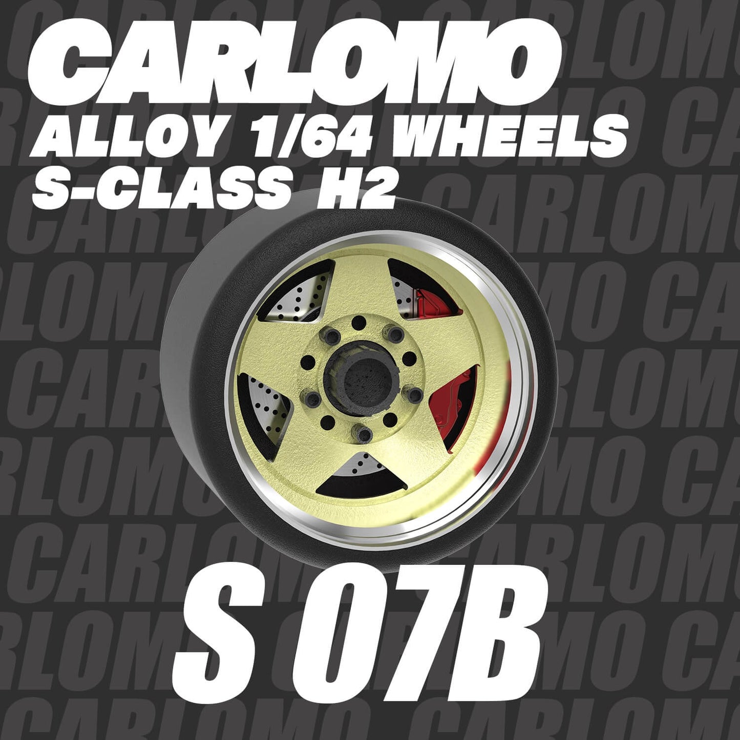 [HÀNG CÓ SẴN] Phụ kiện Mô hình xe Carlomo 1:64 Wheels S-Class 9,5mm S7G