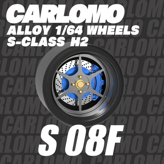 [HÀNG CÓ SẴN] Phụ kiện Mô hình xe Carlomo 1:64 Wheels S-Class 9,5mm S8F
