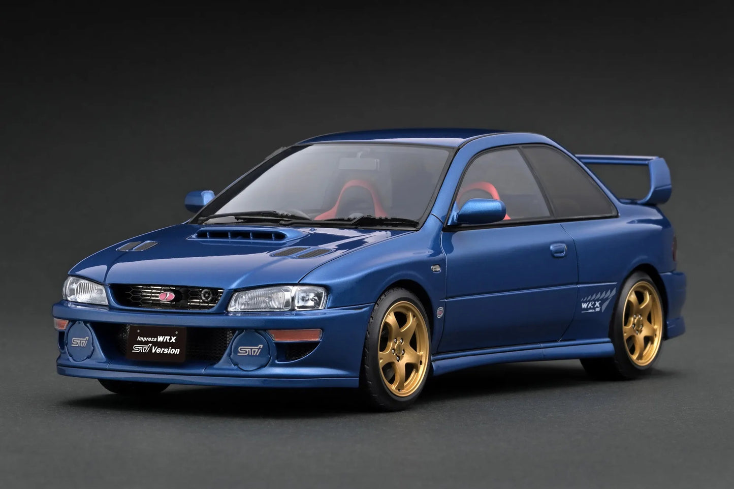 [PRE-SALE Q3/2025] Mô hình xe Ignition Model 1:18 SUBARU Impreza WRX Type R Sti Version V (GC8) Blue Metallic - IG3540
