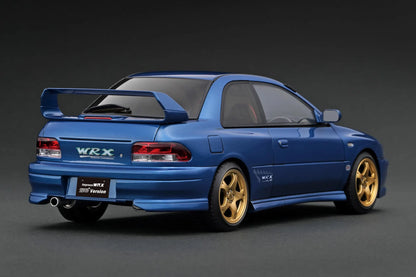 [PRE-SALE Q3/2025] Mô hình xe Ignition Model 1:18 SUBARU Impreza WRX Type R Sti Version V (GC8) Blue Metallic - IG3540