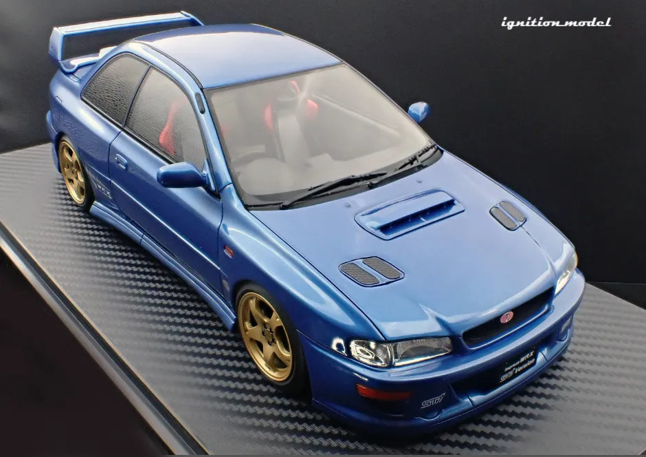 [PRE-SALE Q3/2025] Mô hình xe Ignition Model 1:18 SUBARU Impreza WRX Type R Sti Version V (GC8) Blue Metallic - IG3540