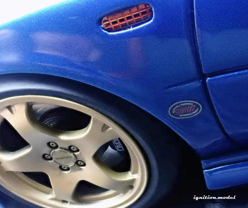 [PRE-SALE Q3/2025] Mô hình xe Ignition Model 1:18 SUBARU Impreza WRX Type R Sti Version V (GC8) Blue Metallic - IG3540