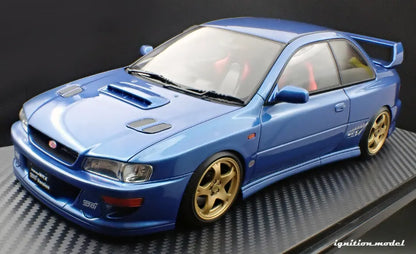 [PRE-SALE Q3/2025] Mô hình xe Ignition Model 1:18 SUBARU Impreza WRX Type R Sti Version V (GC8) Blue Metallic - IG3540