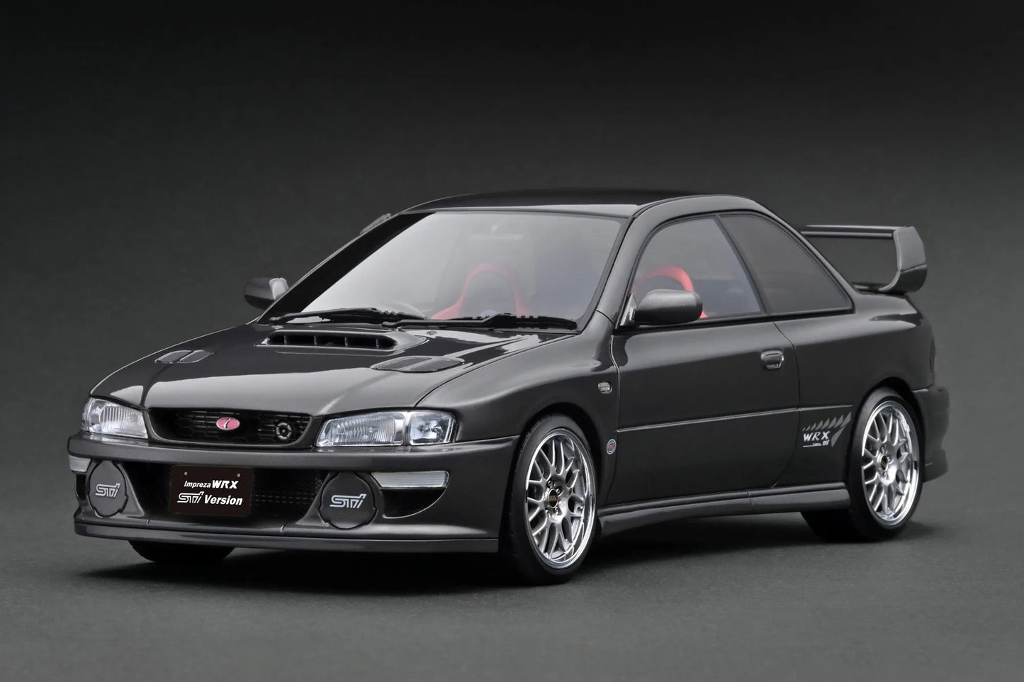 [PRE-SALE Q3/2025] Mô hình xe Ignition Model 1:18 SUBARU Impreza WRX Type R Sti Version V (GC8) Gun Metallic - IG3552