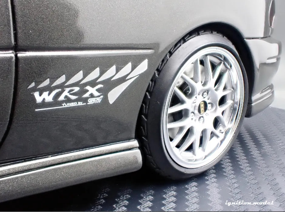 [PRE-SALE Q3/2025] Mô hình xe Ignition Model 1:18 SUBARU Impreza WRX Type R Sti Version V (GC8) Gun Metallic - IG3552