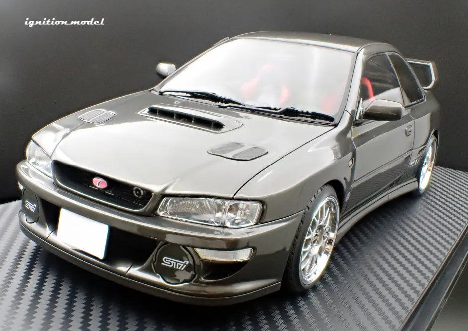 [PRE-SALE Q3/2025] Mô hình xe Ignition Model 1:18 SUBARU Impreza WRX Type R Sti Version V (GC8) Gun Metallic - IG3552