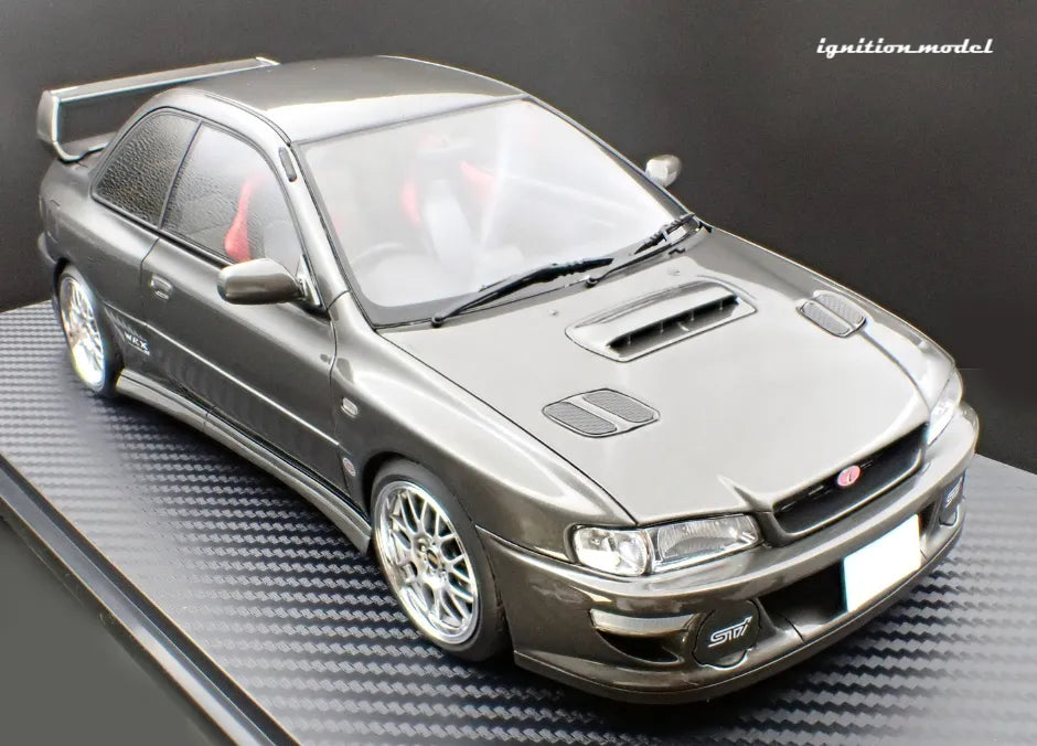 [PRE-SALE Q3/2025] Mô hình xe Ignition Model 1:18 SUBARU Impreza WRX Type R Sti Version V (GC8) Gun Metallic - IG3552