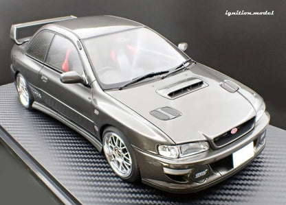 [PRE-SALE Q3/2025] Mô hình xe Ignition Model 1:18 SUBARU Impreza WRX Type R Sti Version V (GC8) Gun Metallic - IG3552