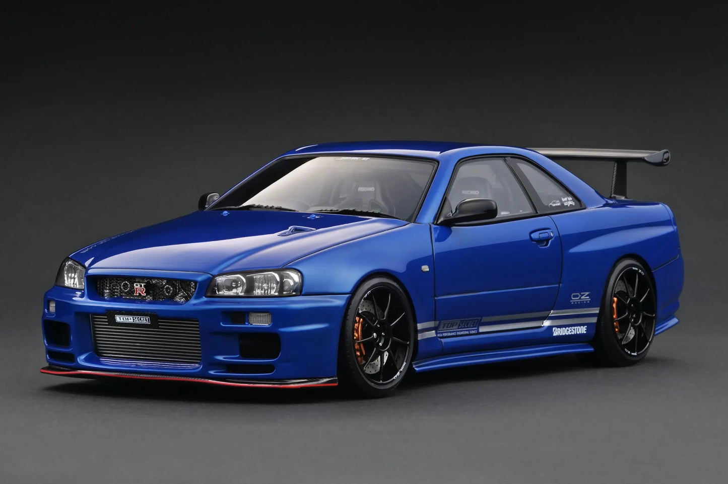 [PRE-SALE Q3/2025] Mô hình xe Ignition Model 1:18 TOP SECRET 34GT-R (BNR34) Blue Metallic - IG3641