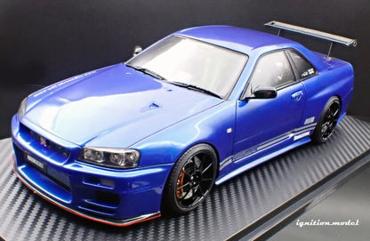 [PRE-SALE Q3/2025] Mô hình xe Ignition Model 1:18 TOP SECRET 34GT-R (BNR34) Blue Metallic - IG3641