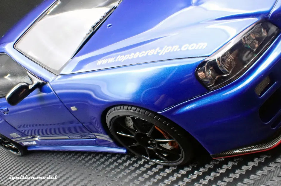 [PRE-SALE Q3/2025] Mô hình xe Ignition Model 1:18 TOP SECRET 34GT-R (BNR34) Blue Metallic - IG3641