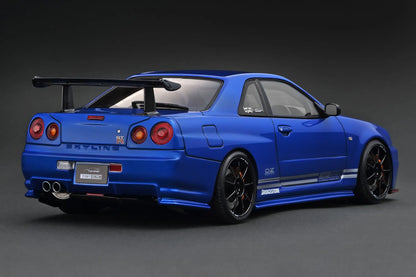[PRE-SALE Q3/2025] Mô hình xe Ignition Model 1:18 TOP SECRET 34GT-R (BNR34) Blue Metallic - IG3641