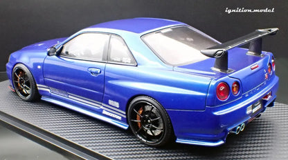 [PRE-SALE Q3/2025] Mô hình xe Ignition Model 1:18 TOP SECRET 34GT-R (BNR34) Blue Metallic - IG3641