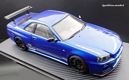 [PRE-SALE Q3/2025] Mô hình xe Ignition Model 1:18 TOP SECRET 34GT-R (BNR34) Blue Metallic - IG3641