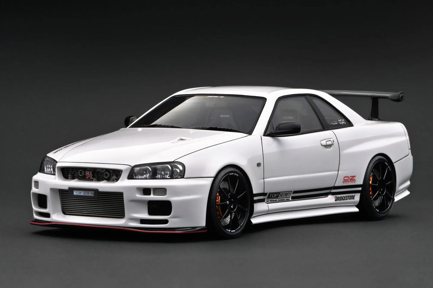 [PRE-SALE Q2/2025] Mô hình xe Ignition Model 1:18 TOP SECRET 34GT-R (BNR34) White - IG3642