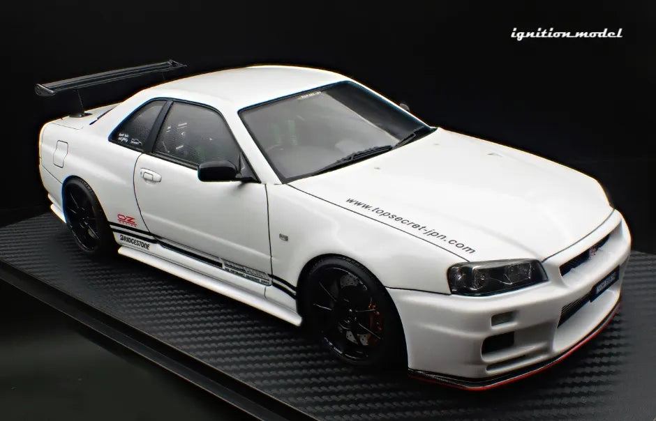 [PRE-SALE Q2/2025] Mô hình xe Ignition Model 1:18 TOP SECRET 34GT-R (BNR34) White - IG3642